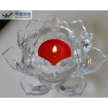 Craft Lotus Shaped Glass Candles Jars